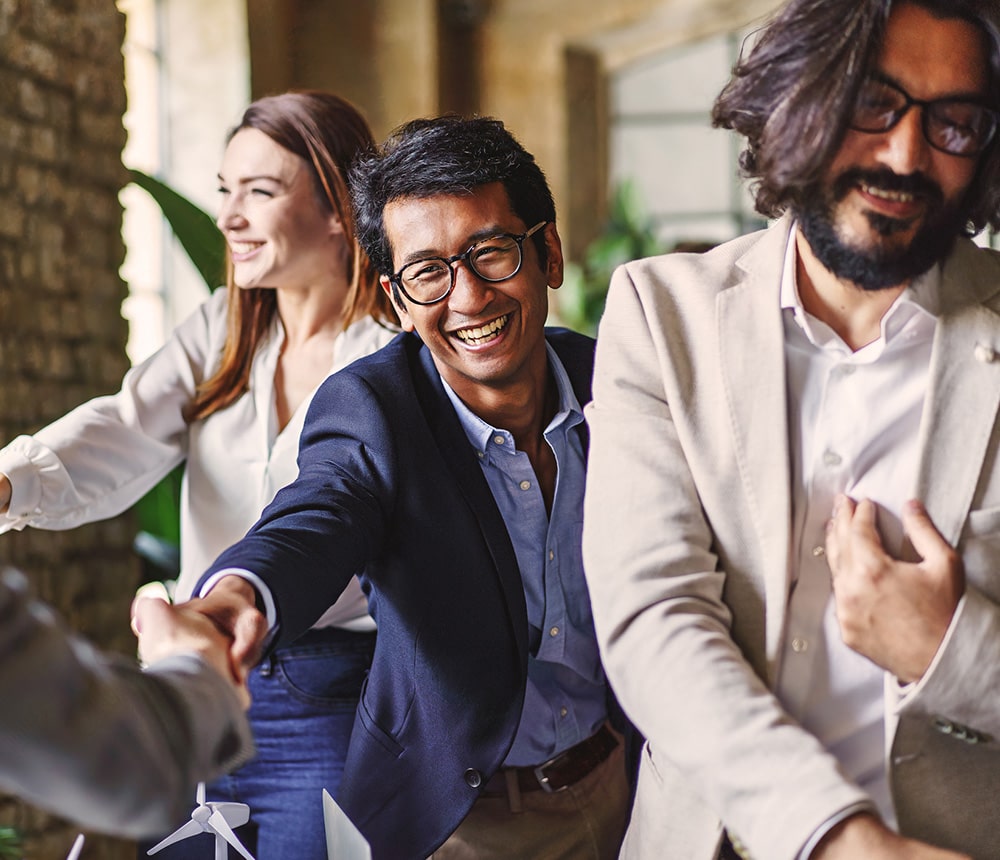 People shaking hands